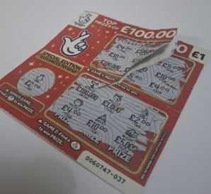 Damaged Scratch Ticket